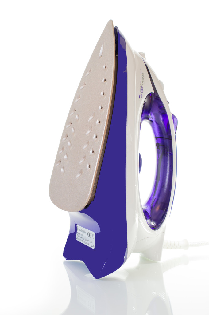 Steam iron isolated on white background