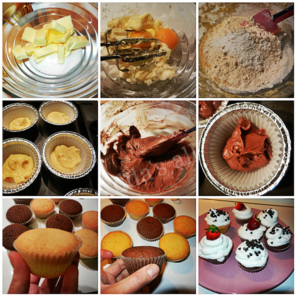collage cupecakes